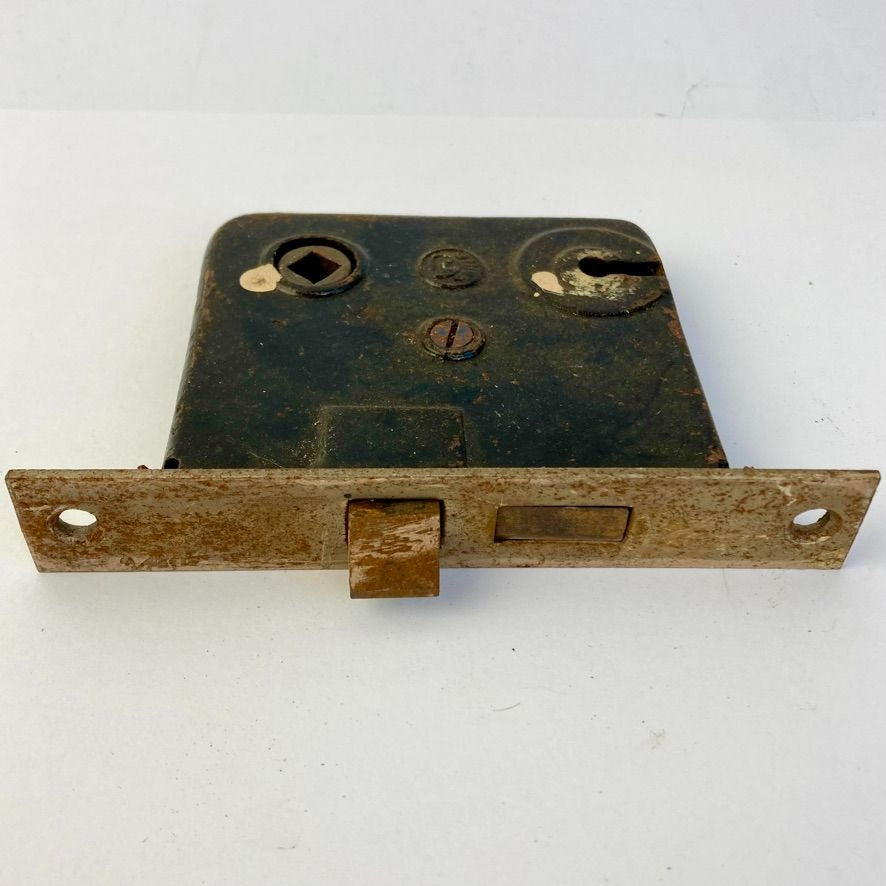 Antique Architectural Salvage Hardware Door Mortise Lock Vintage Cast Iron