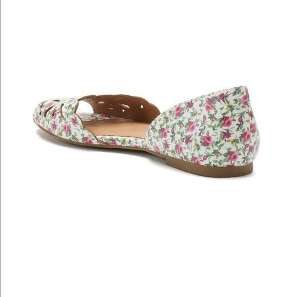 SO Loach Floral Flats Shoes New Size 8