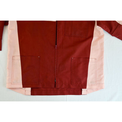7 Eleven Vintage Japan Work Employee Jacket Shirt Zipper Short Long Sleeve Medium