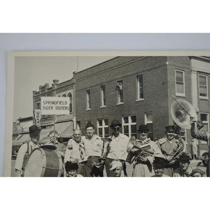 Springfield Tiger Tooters Band Minnesota Vintage 8 x 10" Photograph Original