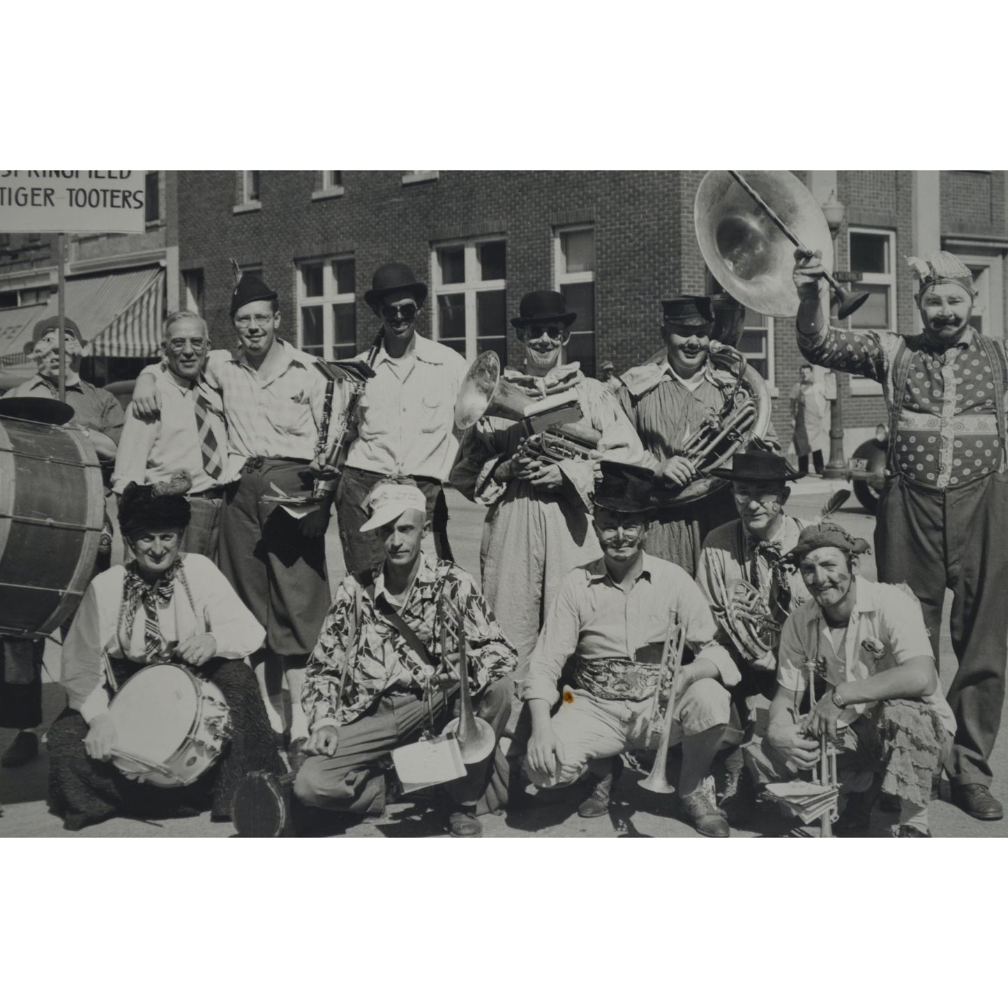 Springfield Tiger Tooters Band Minnesota Vintage 8 x 10" Photograph Original