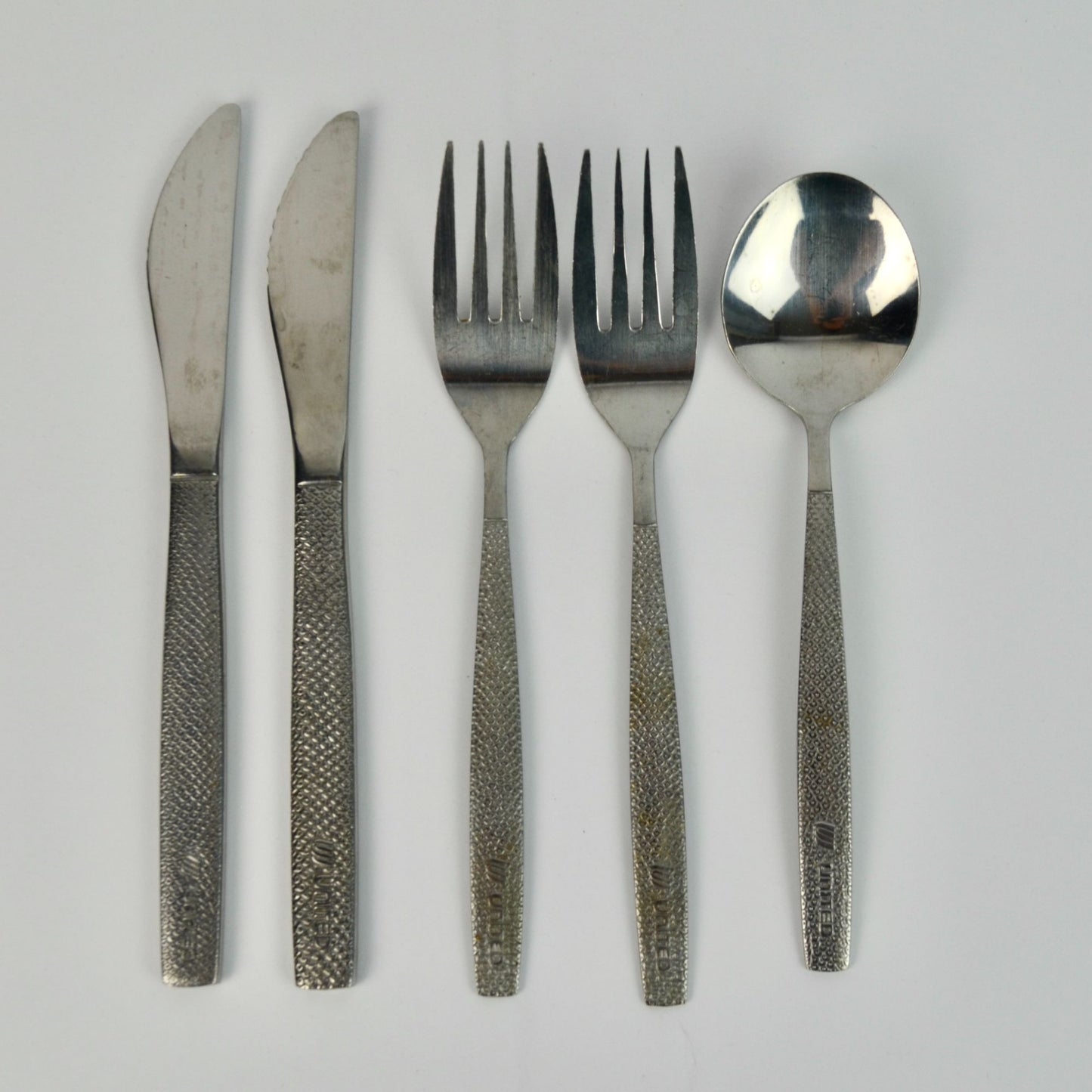 United Airlines Silverware Flatware Set of 5 Pieces Vintage