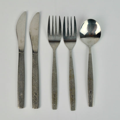 United Airlines Silverware Flatware Set of 5 Pieces Vintage