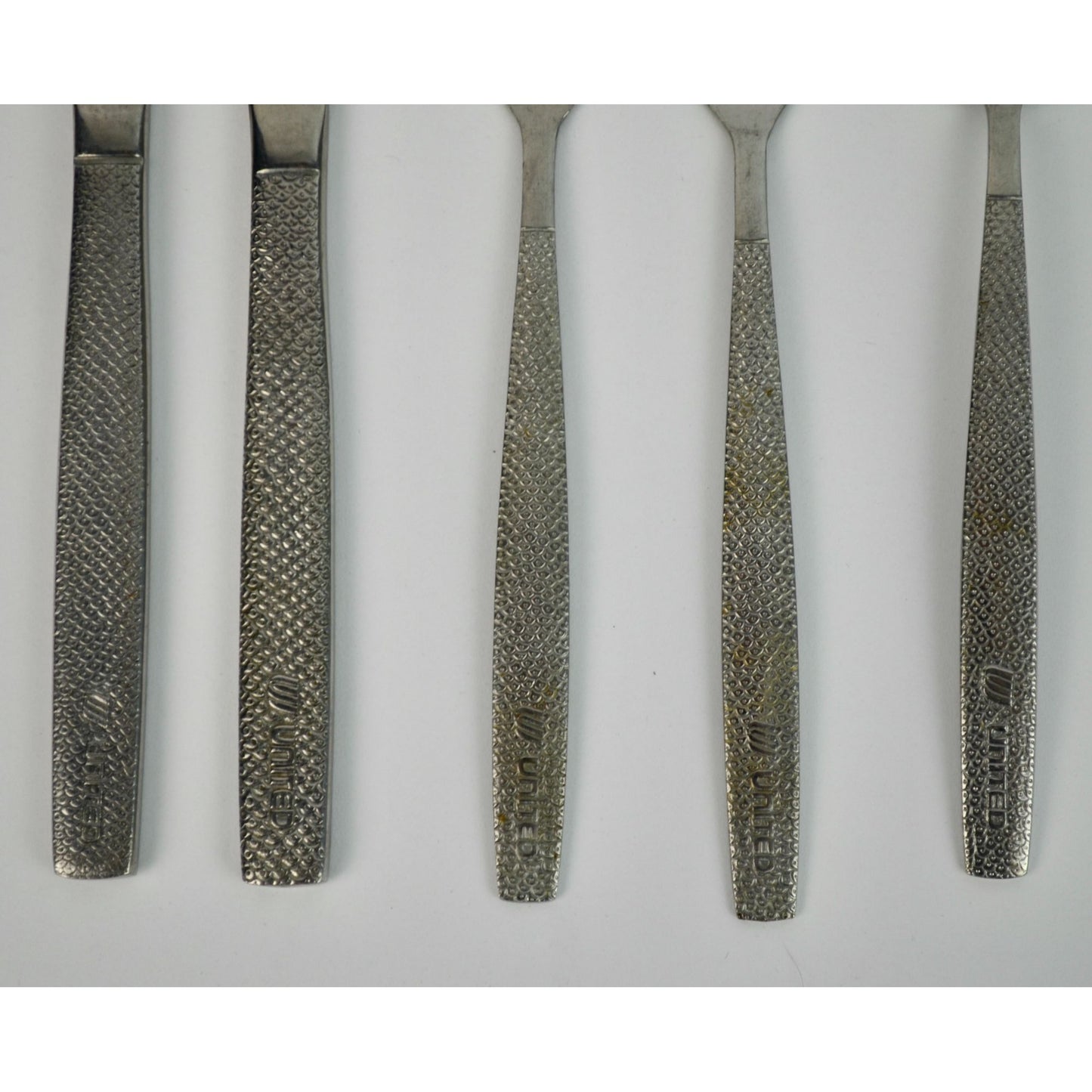 United Airlines Silverware Flatware Set of 5 Pieces Vintage