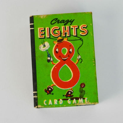 Whitman Peter Pan Card Game Crazy Eights Miniature With Box