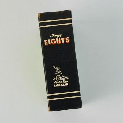 Whitman Peter Pan Card Game Crazy Eights Miniature With Box