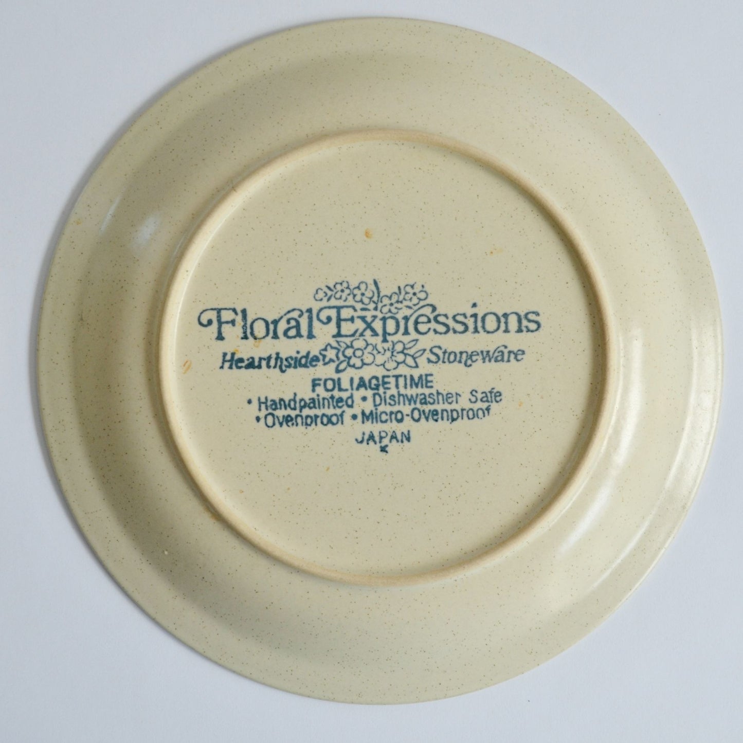 Hearthside Stoneware Floral Expressions Foliagetime Salad Plates Lot of 4 7.75"