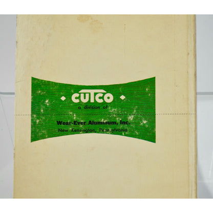 1961 Cutco Cook Book Vintage Hardcover