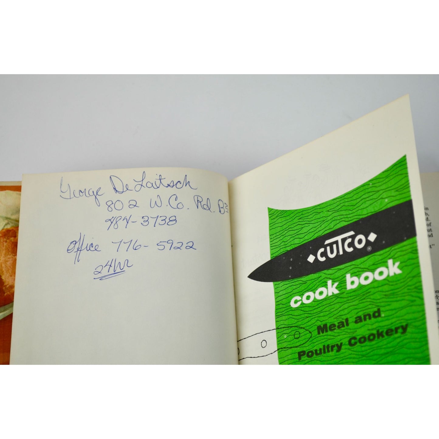 1961 Cutco Cook Book Vintage Hardcover