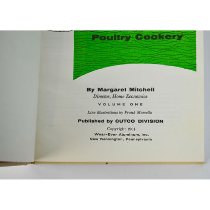 1961 Cutco Cook Book Vintage Hardcover