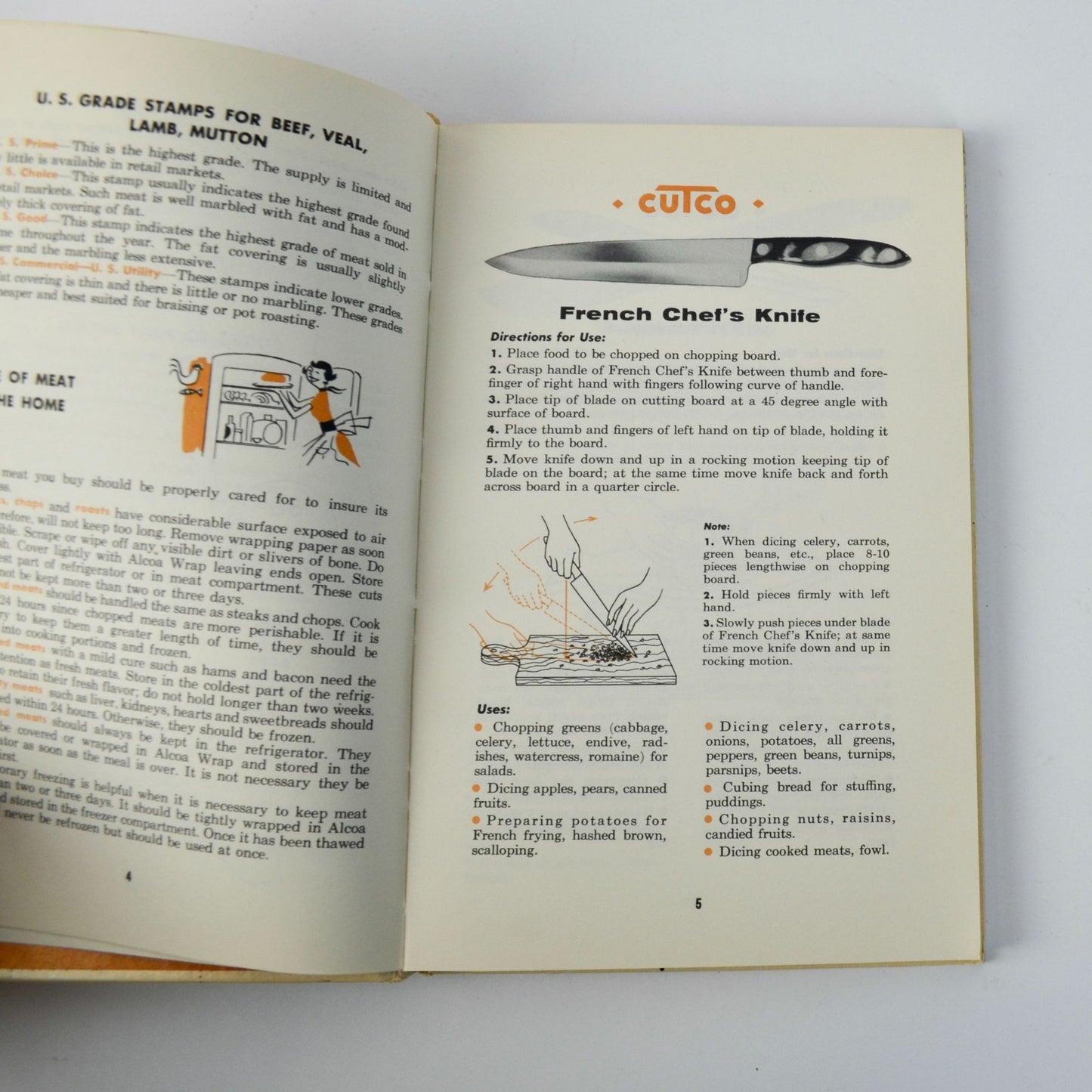 1961 Cutco Cook Book Vintage Hardcover