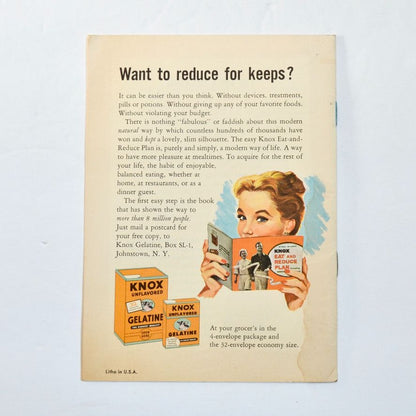 Vintage Knox Silhouette Recipes Booklet