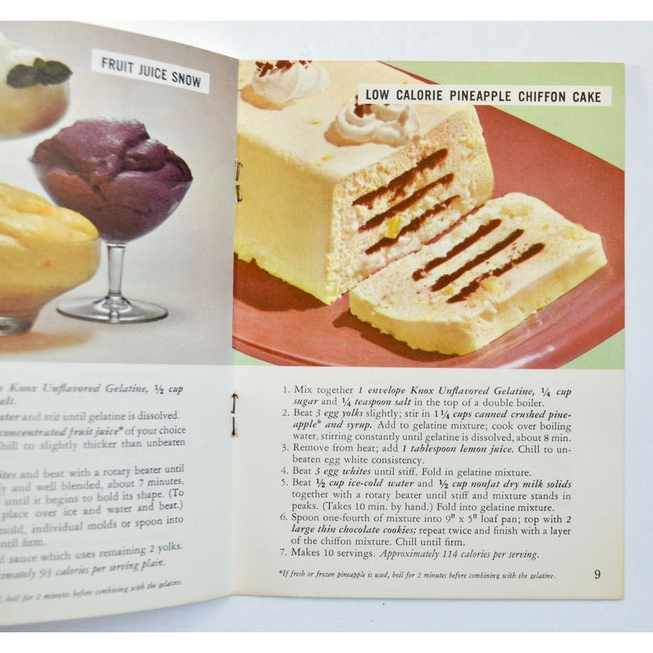 Vintage Knox Silhouette Recipes Booklet