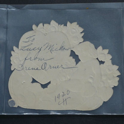 1920 Antique Embossed Valentine Card Cherub To My