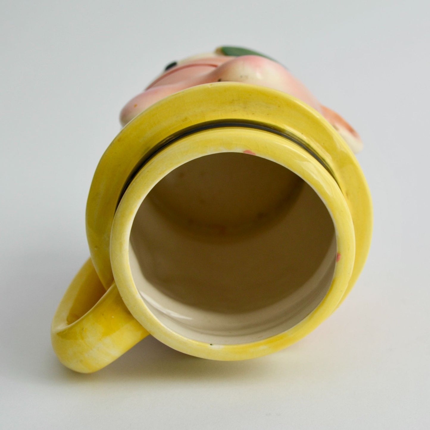 Vintage Japan Winking Face Mug Toby Style Ceramic Character Cup Retro 1950s