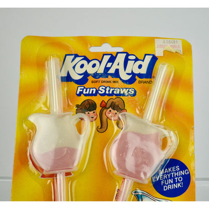 1985 Kool Aid Fun Straws NOS New in Package Vintage