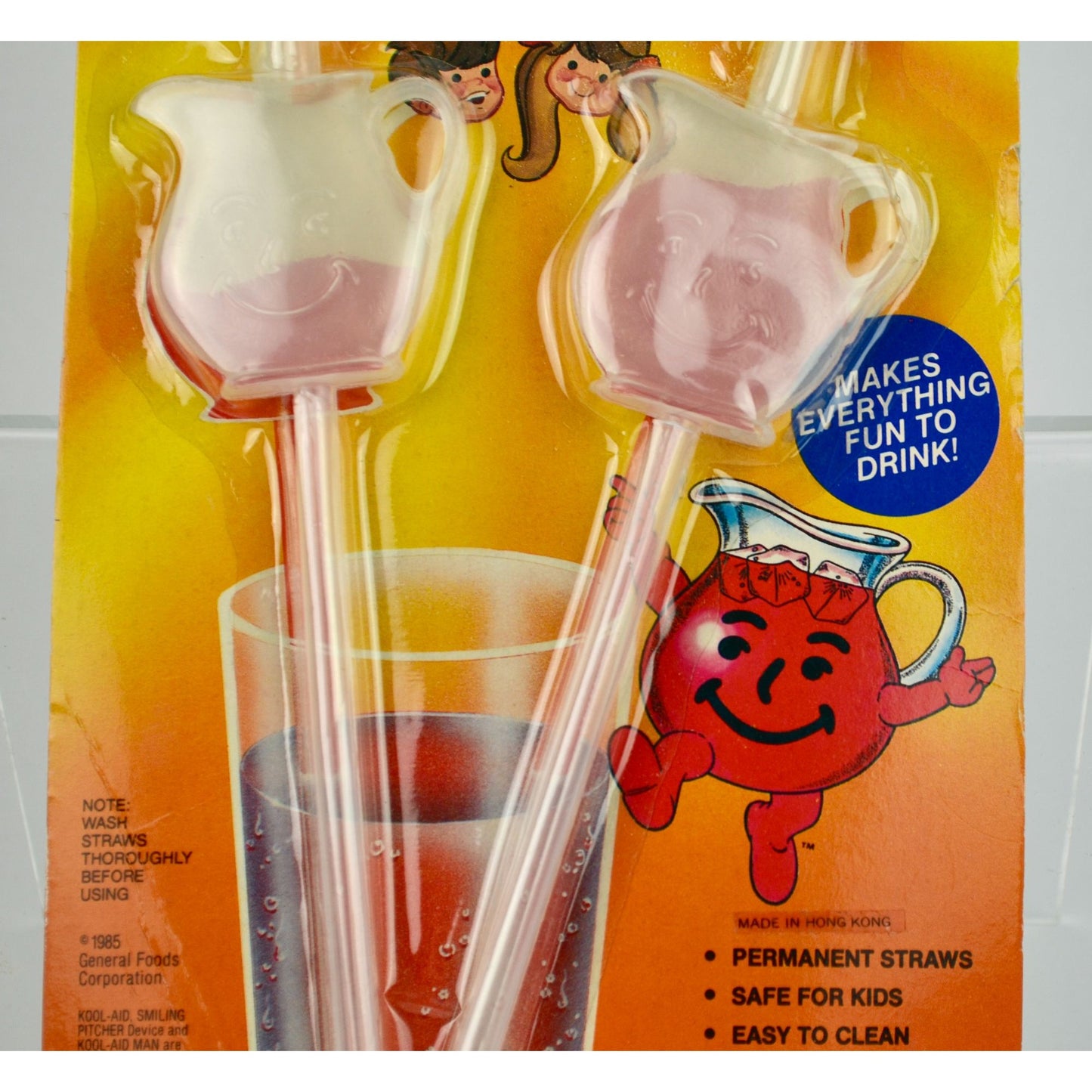 1985 Kool Aid Fun Straws NOS New in Package Vintage