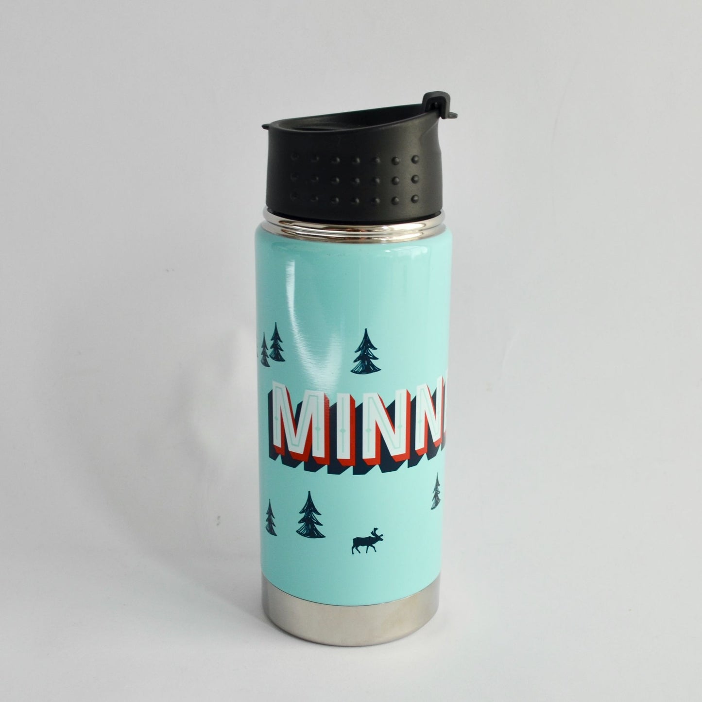 Caribou Coffee 16 oz. Canteen Metal NEW Minnesota