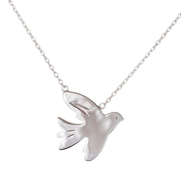 New Kathy Davis Sparrow Silver Necklace
