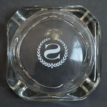 Sheraton Hotel Clear Glass Ashtray