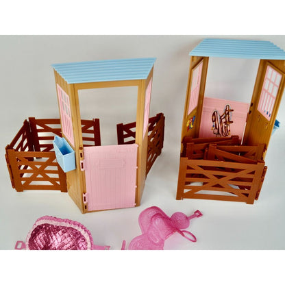 Mattel Barbie Dream Stable Lot of 2 Plus 2 Saddles