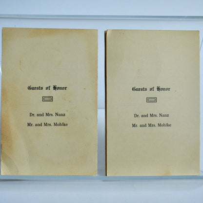 Vintage 1928 Dance Cards Lot of 2 Matching