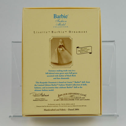Hallmark Barbie Lisette Christmas Ornament In Box Vintage 2003