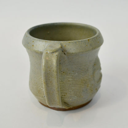 Handmade Pottery Ceramic Coffee Mug Gray Grey