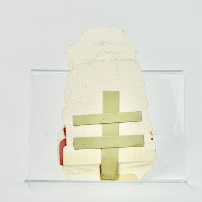 Vintage Victorian Valentine Card Cherubs Flowers To My