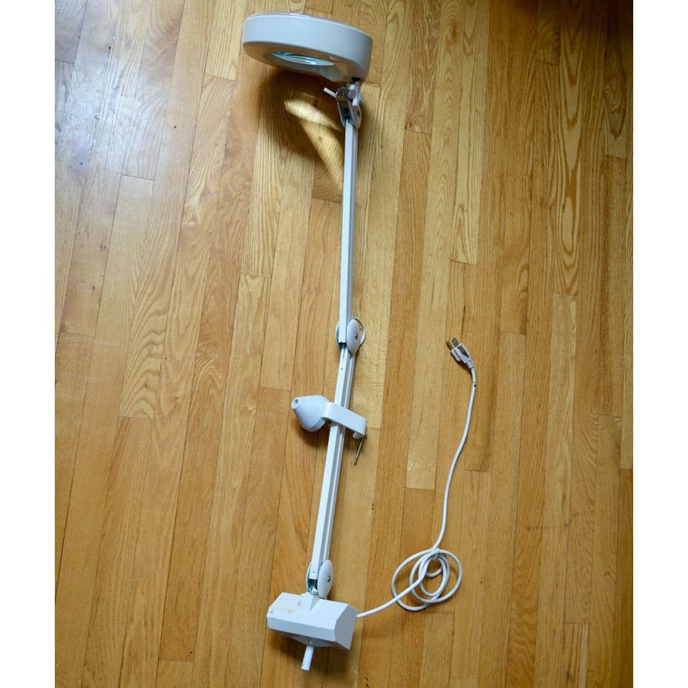 Articulating Magnifying Lamp Dentist Clamp-On Light TESTED & WORKS!
