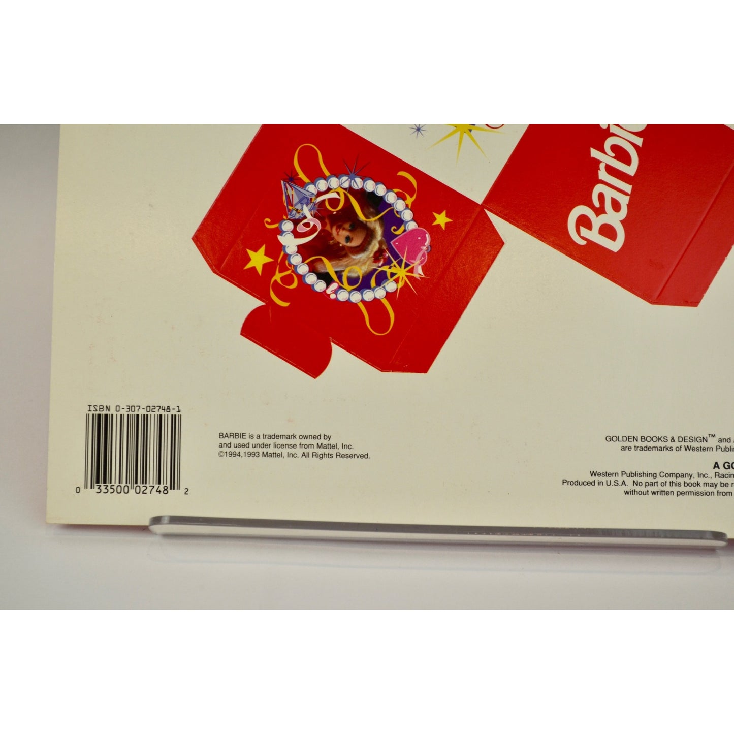 Golden Barbie Paper Doll 2748 1994 Uncut