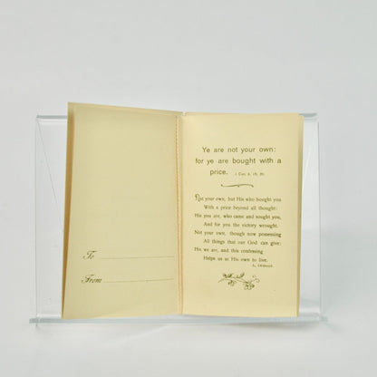 Vintage Antique Easter Verse Card My Peace I Give To You Germany
