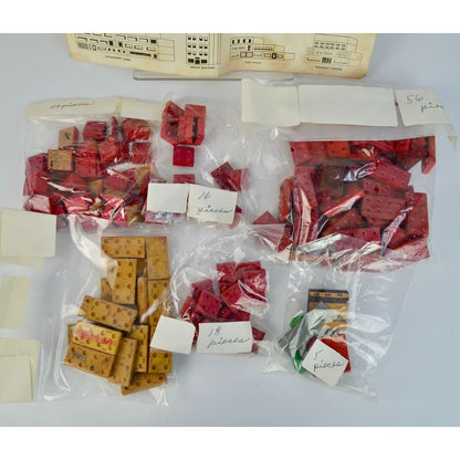 Playskool Village Plan and Play Wooden Set Vintage Bricks