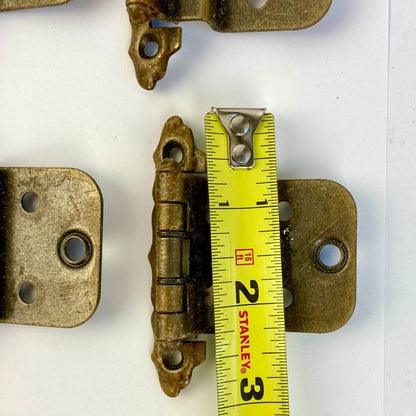 Lot 20 Vintage Self-Closing Cabinet Hinges Brass Finish Antique Original