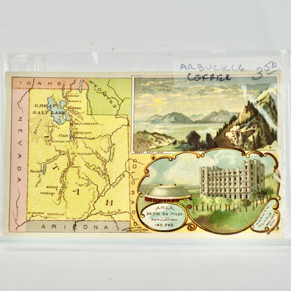 Arbuckle's Ariosa Coffee Victorian Trading Card Trade Utah