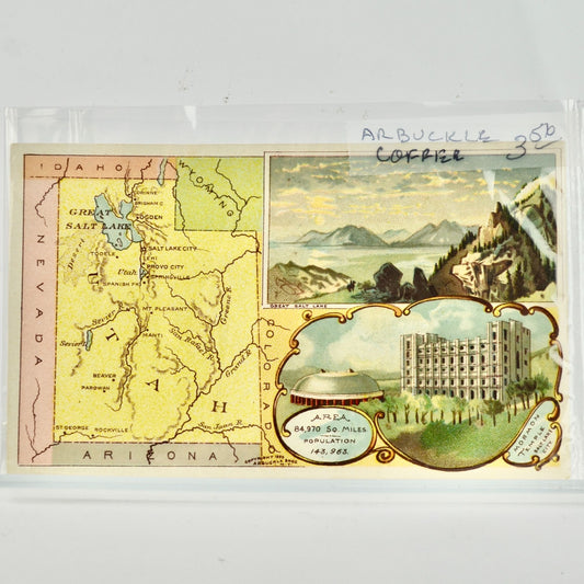 Arbuckle's Ariosa Coffee Victorian Trading Card Trade Utah