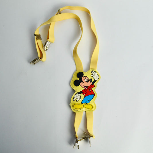 Vintage Mickey Mouse Yellow Children's Suspenders Lee Co.