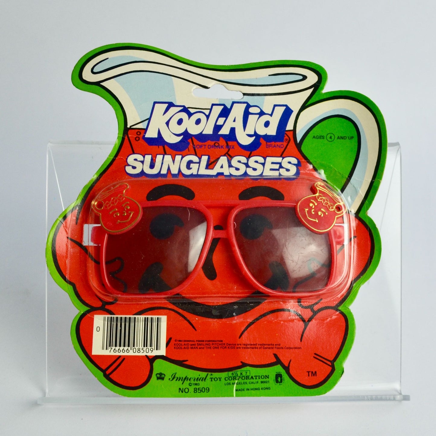 Kool-Aid Sunglasses Red Vintage NOS New 1983