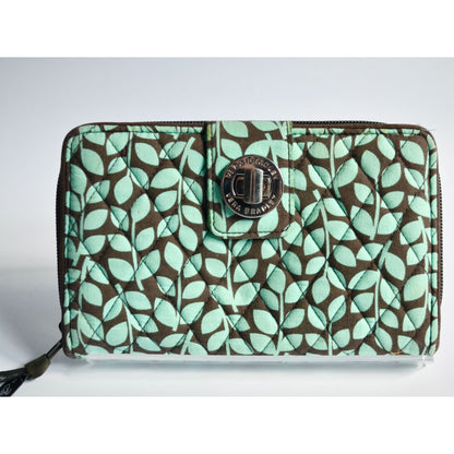 Vera Bradley Shower Vines Euro Wallet Turn Lock