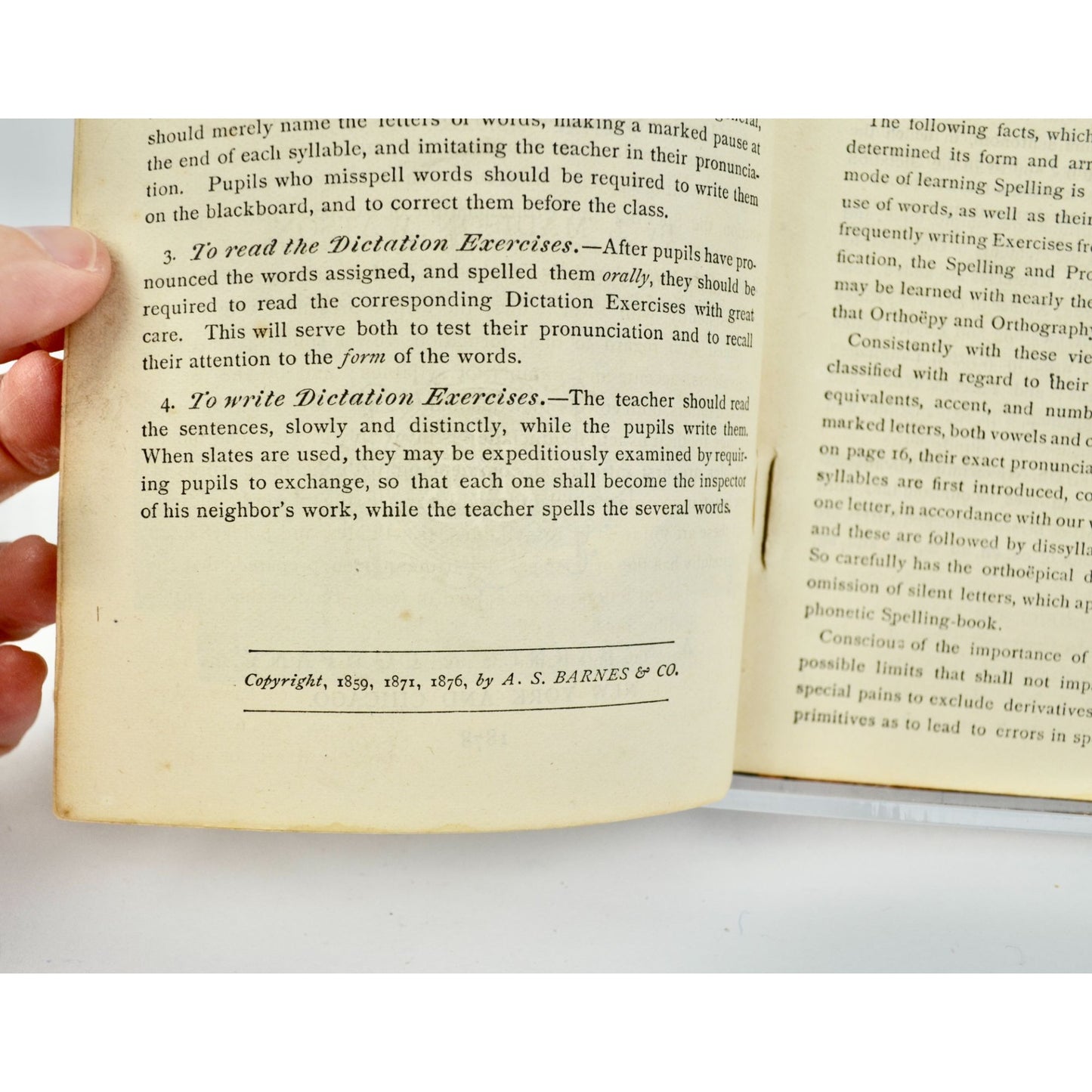 1878 The National Elementary Speller Book AS IS