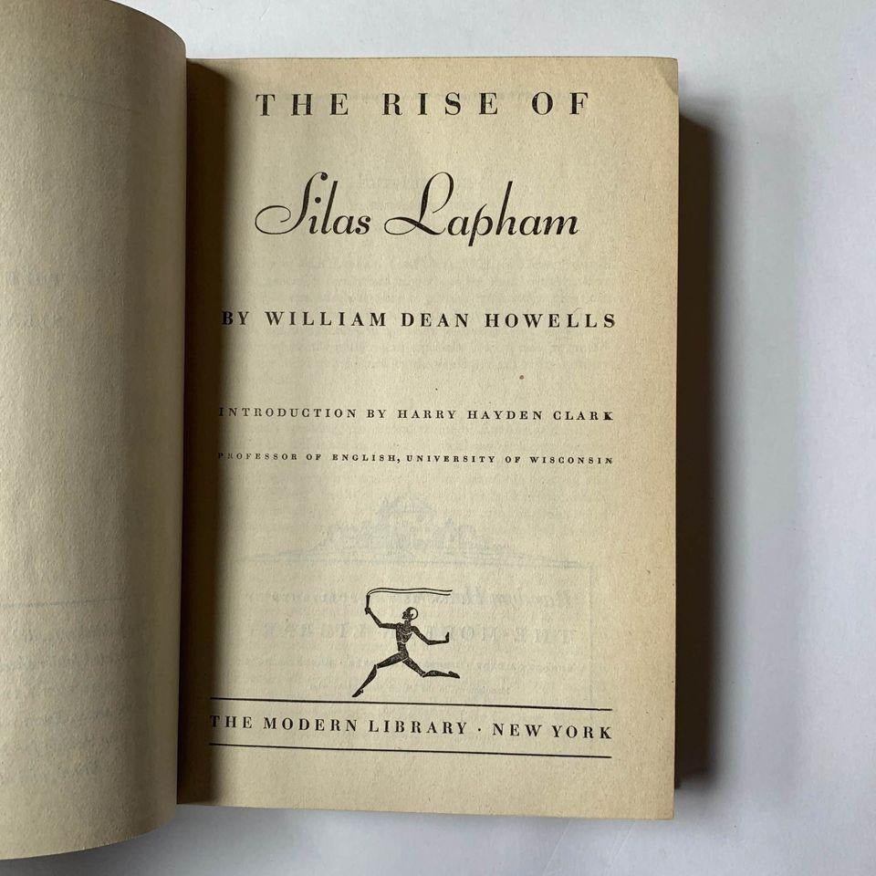 Vintage The Rise of Silas Latham Modern Library Book