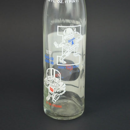Vintage 1977 Pepsi-Cola Commemorative Bottle Iowa vs Iowa State Football 16 oz