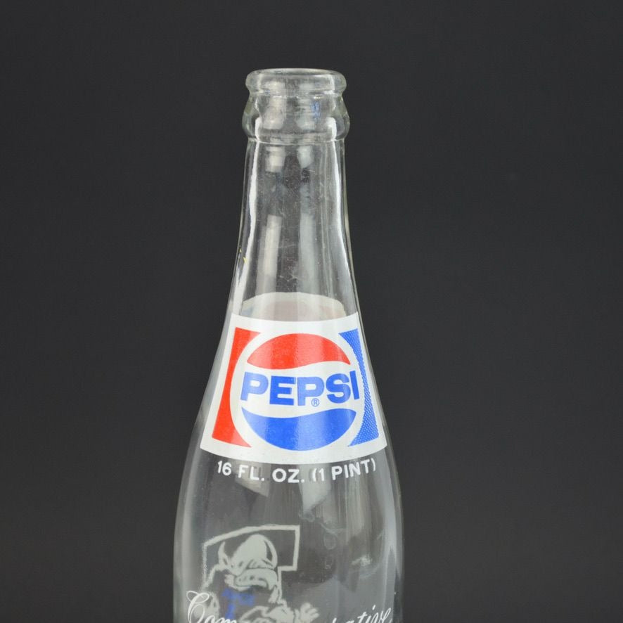 Vintage 1977 Pepsi-Cola Commemorative Bottle Iowa vs Iowa State Football 16 oz