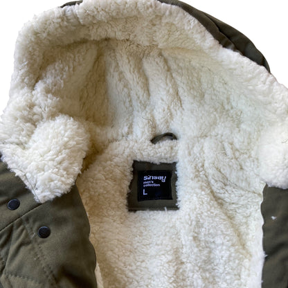 Sinsay Men's Collection Jacket Sherpa Lined Large Polish European Military Green