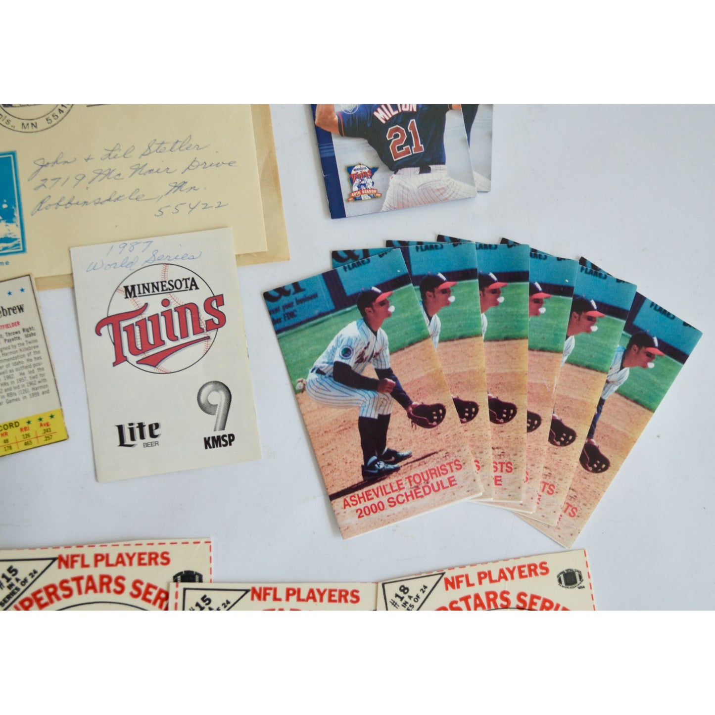 Lot 4 Milk Carton Football Cards Dan Marino Doug Cosbie Freeman McNeil & Misc.