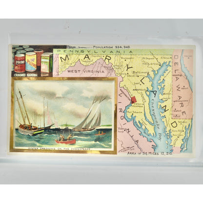 Arbuckles' Ariosa Coffee Victorian Trade Card Antique Maryland