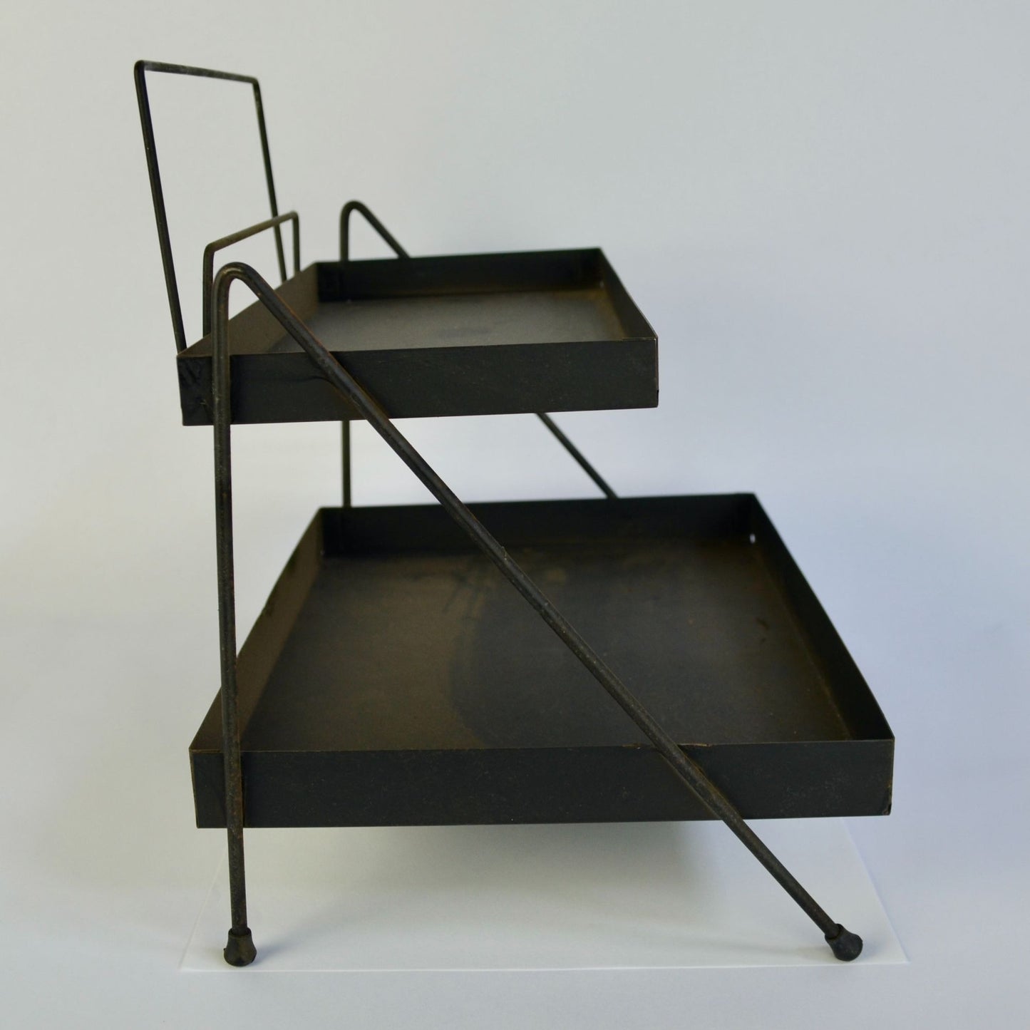 Vintage Philco Radio Tube Store Display Metal 2-Shelf Advertising