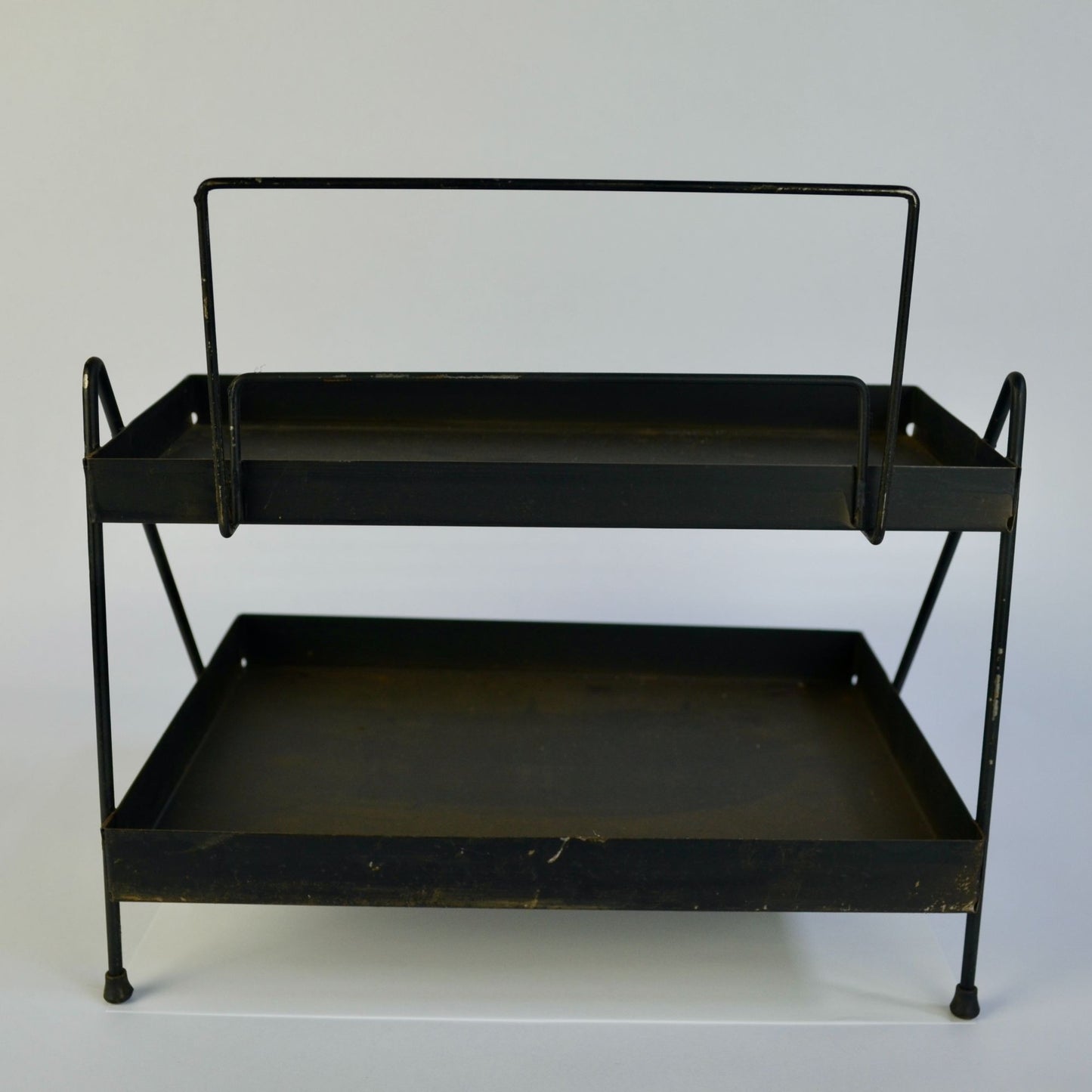 Vintage Philco Radio Tube Store Display Metal 2-Shelf Advertising