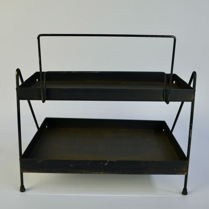 Vintage Philco Radio Tube Store Display Metal 2-Shelf Advertising