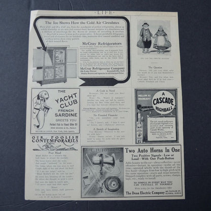 Peter's Chocolate Ad 4/8/1911 Antique from Life Magazine
